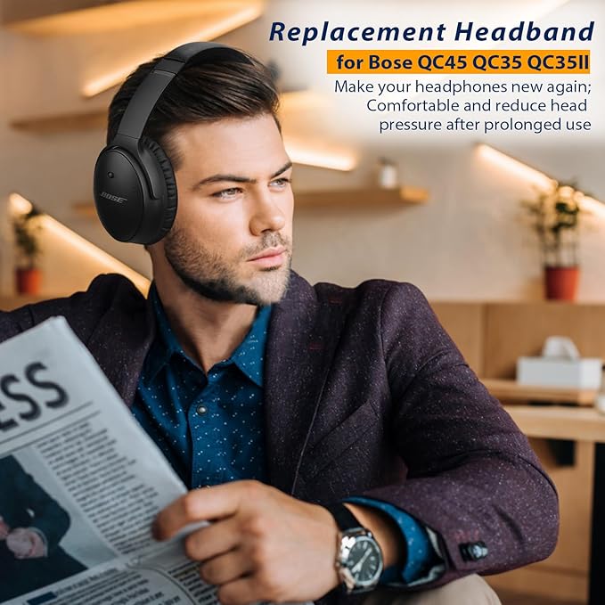 Headband Pad for Bose QuietComfort 45 QC45 QC35II QC35, Headband Cushion Cover - Image 2