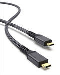 Maxonar [6Ft] Thunderbolt 4 Cable, Support 40Gbps Data Sync/240W Charging and 8K/5K@60Hz for Thunderbolt 4/3, USB4, and USB-C Devices