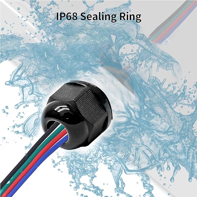 10 Pcs 1/4" NPT Nylon Cable Glands, IP68 Waterproof Adjustable Cord Grip Cable Connector Strain Relief Wire Protectors for 4-6mm Cable Diameter, Black
