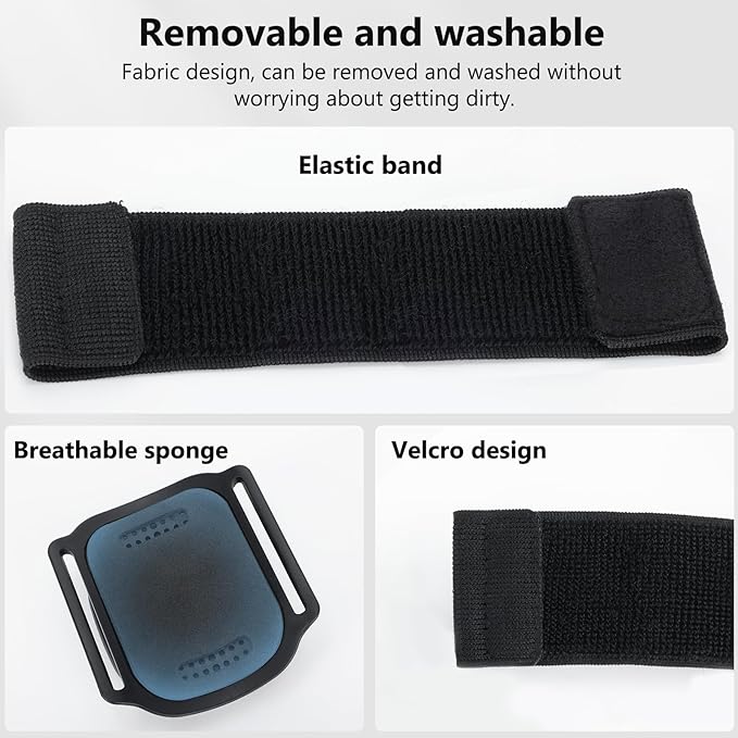 VRIG 360 Rotatable Magnetic Wristband Phone Holder, Armband Cell Phone Holder, Magnetic Phone Holder, Compatible with magsafe iPhone 16 15 14 13 12 Pro Max Plus Mini