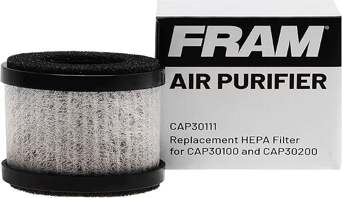 FRAM H13 HEPA Filtration Air Purifier Replacement Filter for Model CAP30100 & CAP30200 | Cleans Air of Smoke, Dust & Other Contaminants | Provides 500 Hours of Use | CAP30111
