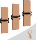 RESPECTED-BRO-3-PCS-Elastic-Strap for Magnetic Phone Grip Stand with Finger Strap, 4-in-1 Magnetic Ring Holder, Kickstand and Elastic Strap for Smartphones (Rose Gold)