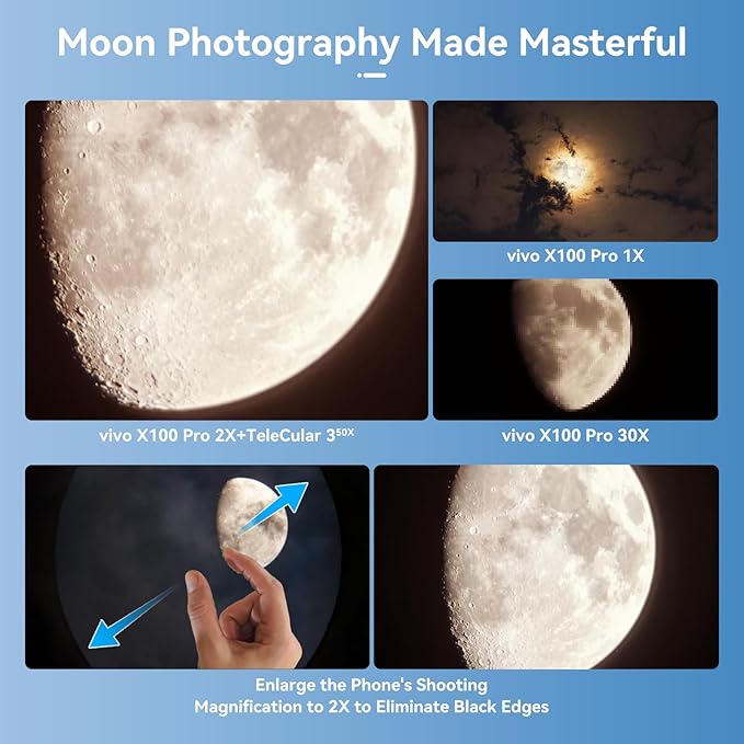 APEXEL 50x High Power HD Telephoto Lens | with Tripod & Universal Phone Clip for iPhone 16/15/14/13 Series, Samsung, Android and Most Smartphone | Landscapes Target Viewing, Wildlife Moon Photography