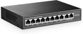10 Port Mini PoE Switch with 8 PoE+, 2 Uplink, 10/100Mbps Ethernet, 120W 802.3af/at PoE, Fanless Metal Plug & Play PoE+ YuLinca Network Switch
