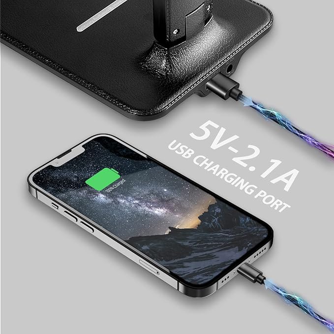 Desk lamp,LED Lamp with Wireless Charger,USB Charger Port,Touch Control,3 Color Modes,5 Brightness Levels,Eye-Protecting Table Lamp,Led Lights for Bedroom,Home,Office,Black