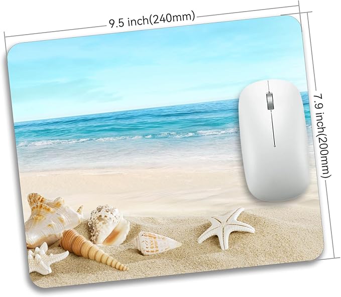 Beautiful Beach Mousepad Rubber Base Mouse Pad Non-Slip Mouse Mat for Office Desk Laptop Home Computer Mouse Pads