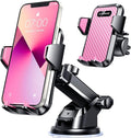VANMASS 2025【Strongest Suction & Military-Grade】 Car Phone Mount 【Patent & Safety】Ultimate Cell Phone Holder Handsfree Stand for Dash Windshield Vent for iPhone 16 15 Pro Max 14 Android & Truck, Pink