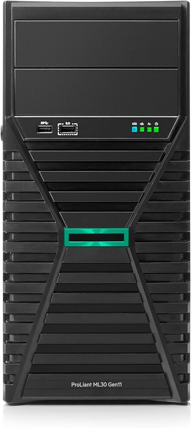 Hewlett Packard Enterprise ProLiant ML30 Gen11 Tower Server with Intel Xeon 6325P, 32GB DDR5, 2x960GB SSD, MR216i-p RAID, 8SFF Bays, Dual 500W PSU (P86726-005)