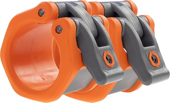 Lock-Jaw HEX 50mm / 2" Olympic Barbell Collar (Orange)