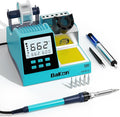 90w Soldering Station, Electronic Digital Display Soldering Iron Station Kit with 3 Presets Modes, 356℉～896℉,°C/°F Conversion,Sleep Mode, 5 Extra Solder Iron Tips,Solder Sucker,Soldering Wire,Tweezers
