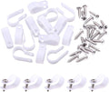 Swpeet 120 Pack White 5/8 Inch Nylon Plastic R-Type Cable Clips Clamp Kit, Nylon Screw Mounting Cord Fastener Clips with 120 Pack Screws for Wire Management (5/8 Inch, White)