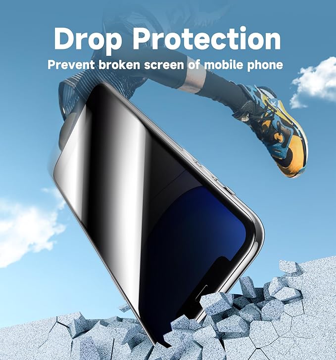 MAGIC JOHN 2 Pack for iPhone 11/iPhone XR 6.1 inch Privacy Glass Screen Protector, Auto Dust-Elimination Installation, Bubble Free, HD Clear, Easy Installation