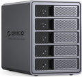 ORICO RAID 5 Bay HDD Enclosures USB 3.0 Push-Pull Mounting for 3.5-inch HDD, Max 110TB, External Direct Attached Storage 8 RAID Modes Supported 9858RU3
