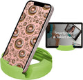 GoDonut – Phone Stand Original – Cell Phone Holder + Tablet Stand Desk Organizer – Compatible with Tablet, iPhone 16 15 14 Pro Max, Android & Most Smartphones - Lime Green