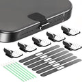 6 Pack USB C Dust Plug, Anti-Lost USB C Plug Cover USB C Charging Port Protector Cover with Speaker Dust Cover Compatible with iPhone, 16, 15 (Pro, Plus, Pro Max) iPhone 17