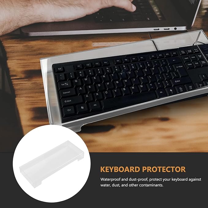 1pc Keyboard Cover Water- Case Transparent Keyboard Protector Cover Protective Case Water- Cover Accessory