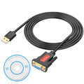 XMSJSIY USB to RS232 DB9 Serial Adapter Cable USB A Male to D-SUB 9-Pin Female Converter Cord with Gold Plated Support Winows11/10/8.1/8/7 Vista/XP and Mac OS -1.5M/4.29FT