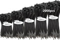 2000 PCS Zip Ties Assorted Sizes 4+6+8+10+12 Inch Self-locking Nylon Cable ties Outdoor, UV Resistant Wire Straps for Home Office Garden Workshop Indoor Outdoor Fence(Black)