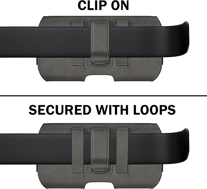 DeBin Case for Samsung Galaxy S25+ Plus, 5G S24+ S23+, S22+, S21+, S20+ S10+ S8+ S9+, S23 FE, S21 FE, A20, A30, Cell Phone Belt Holster Clip Carrying Pouch Holder Cover, Pewter