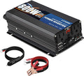 LVYUAN 800 Watt Pure Sine Wave Power Inverter 24V to 110V/120V DC to AC Converter with Dual Sockets, Dual USB Ports, LED Display for Home Outdoor RV Car Power Inverter Power Adapter