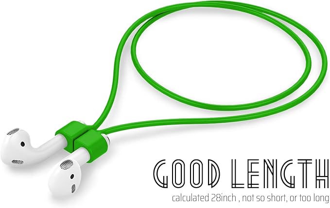 Ultra Strong Magnetic Airpod Pro Strap Anti-Lost Cord Sports Lanyard Compatible with Airpods 3rd 2nd Generation Pro 3 2 1 (Green)