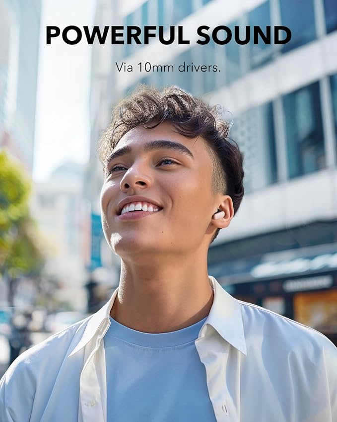 Soundcore P30i by Anker Noise Cancelling Earbuds, Strong and Smart Noise Cancelling, Powerful Bass, 45H Playtime, 2-in-1 Case and Phone Stand, IP54, Wireless Earbuds, Bluetooth 5.4 (Pink)