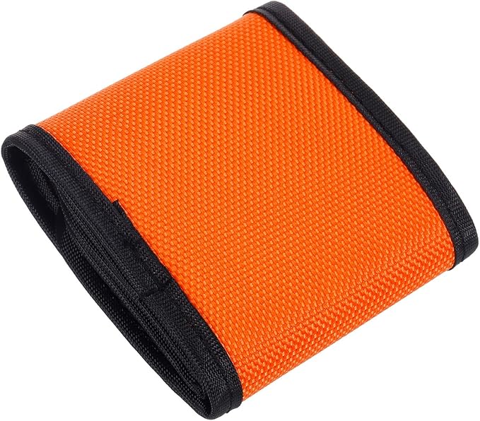 PATIKIL Lens Filter Case, 4-Pocket Camera Filter Case Portable Lens Filter Pouch Photography Fit Camera Bag Pocket Drone for 25mm-58mm, Orange