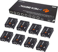 J-Tech Digital JTDHDEX1x8 ProAV Premium Quality 1X8 HDMI Extender/HDMI Amplifier/HDMI Splitter Over Ethernet Cable