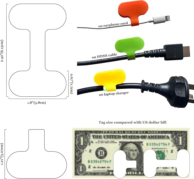 Mr-Label – Write on Cable Labels– Upgraded Clearer Writing Cord Tags- Cable Ties for Classify&Identification–Wire Cables for Cable Management|Organization | Electronics Computers-40Pcs(Multi-Color)