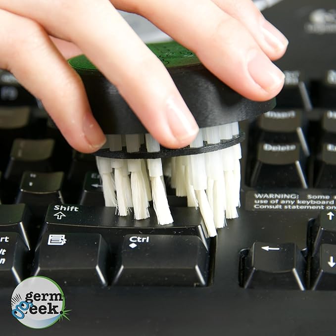 Keyboard & Electronics Cleaning Kit | Patented Precision Brush | Multi-Purpose Tool for MacBook, Laptop, Phone & AirPods | USA-Made, Eco-Friendly & Safe Computer Cleaner