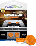 KontrolFreek Omni for PlayStation 5 (PS5) and PlayStation 4 (PS4) | Performance Thumbsticks | 2 Low-Rise Concave | Orange/White