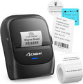 CLABEL 221B Label Maker Machine with Tape, 2 Inch Thermal Label Printer, Portable Bluetooth Sticker Maker Machine Barcode Labeler Compatible with Phone & PC for Small Business Retail Office