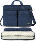 KINGSLONG 15.6 inch Laptop Shoulder Bag, Slim Laptop Sleeve Case, Shockproof Computer Notebook Ultrabooks Carrying Case Handbag Cover Fit for Acer Asus Dell Lenovo HP, Blue