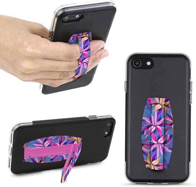 Gear Beast Universal Cell Phone Grip - Ultra Slim Elastic Finger Holder & Phone Stand