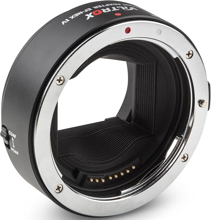 Viltrox EF-NEX IV Lens Adapter EF/EF-S Lens to E-Mount Auto Focus Lens Adapter Ring for Canon EOS EF/EF-S Lens to Sony E Mount Cameras A9 A9II A7IV A7III A7R A7 A6700 A6600 A6000 NEX-VG30 NEX-EA50