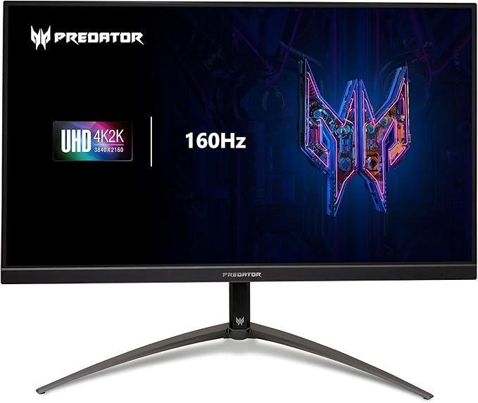 acer Predator XB323QK V3bmiiphx | 31.5" 4K UHD 3840 x 2160 IPS Gaming Monitor | AMD FreeSync Premium | 160Hz | Up to 0.5ms | VESA DisplayHDR 400| DCI-P3 95% | ErgoStand | DP 1.2 & 2 x HDMI 2.1