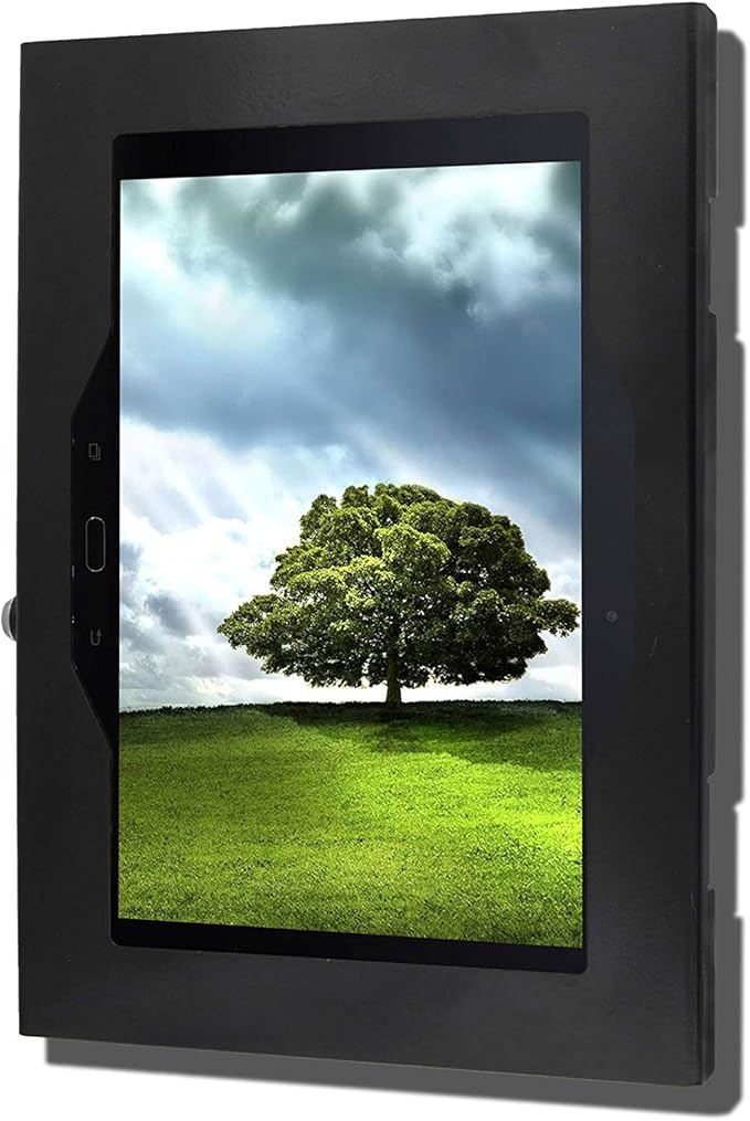 TABcare Locking Anti-Theft Metal Case for Samsung Galaxy TAB A 10.5" Tablet for Kiosk, POS, Store, Show Display, Time Clock (TAB A 10.5, Black)