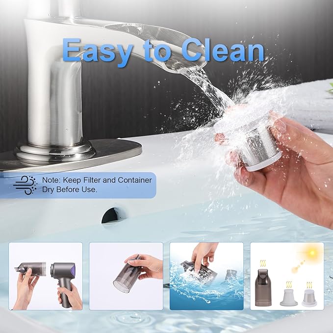 Car Vacuum Portable Cordless, 21000PA 4 in 1 Suck/Blow/Pump/Charger 120W Handheld Car Vacuum Cleaner and Air Duster, Brushless Motor Multi-Nozzles for Home Office Grey