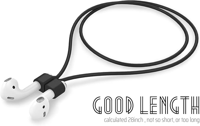 Ultra Strong Magnetic Airpod Pro Strap Anti-Lost Cord Sports Lanyard Compatible with Airpods 3rd 2nd Generation Pro 3 2 1 (Black)