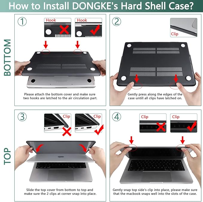 DONGKE for M4 MacBook Pro 16 Inch Case 2024 2023 2021 A3403 A3186 M3 A2991 M2 A2780 M1 A2485 Pro/Max Chip, Plastic Hard Shell Case & Keyboard Cover for Mac Pro 16 with Touch ID, Wood Grain