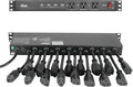 Tecmojo 1U Rack Mount 19 Outlet PDU Power Distribution Unit Power Strip Circuit Breaker fits 19-inch AV/Network/Server Cabinet/Closet/Enclosure