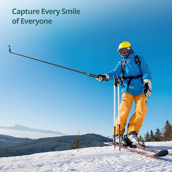 ATUMTEK 65" Selfie Stick Tripod, All in One Extendable Phone Tripod Stand with Bluetooth Remote 360° Rotation for iPhone and Android Phone Selfies, Video Recording, Vlogging, Live Streaming, Black
