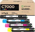 VersaLink C7000 High Capacity Toner Cartridge 4-Pack Replacement for Xerox 106R03757 106R03758 106R03759 106R03760 Compatible for Xerox VersaLink C7000 C7000N C7000DN Printer Black Cyan Magenta Yellow