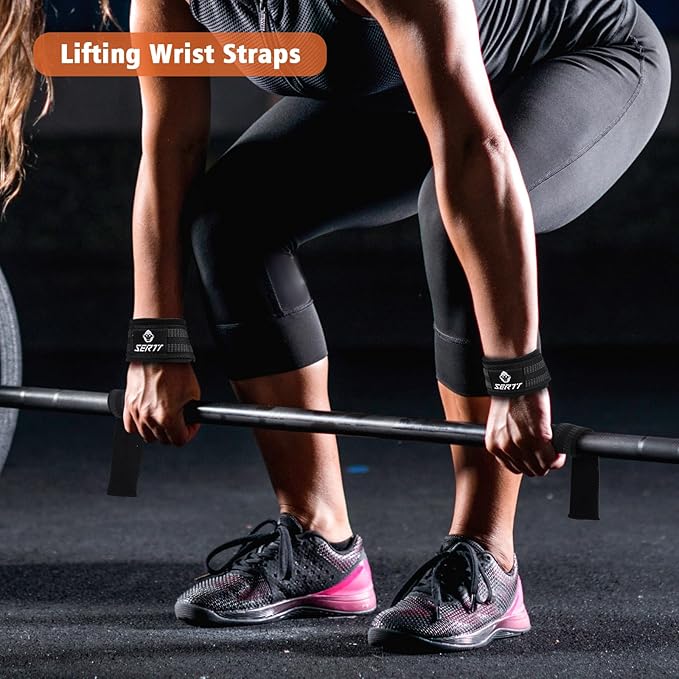 SERTT Workout Cable Machine Attachment for Home Gym, LAT Pulldown Attachments, Cable Accessories for Weight Training, Straight Pull Down Bar, Tricep Rope, Double D Row Handle, V-Shaped Bar