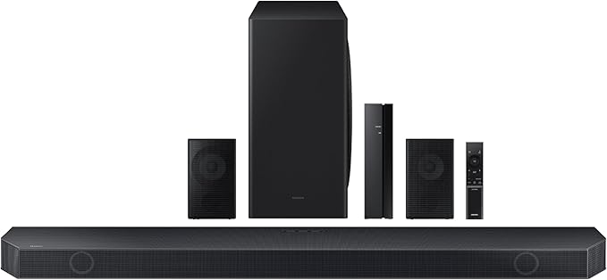 Samsung HW-Q910D 9.1.2 ch Soundbar w/Dolby Audio, Surround Sound Expansion, Adaptive Sound, Wireless Subwoofer, 2024