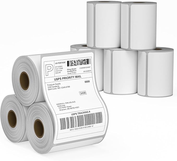 8 Rolls 4XL Labels 4"x6" Direct Thermal Shipping Label Compatible with LabelWriter 4XL 1744907 Thermal Postage Labels, 220 Labels/Roll