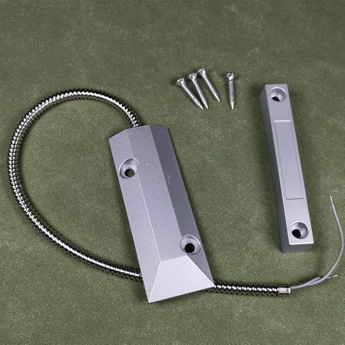 Home Security Wired Rolling Door Contact 0~100V/0.5Amp Magnetic Reed Switch OC-55 Alarm Sensor Magnetic Switch with 2 Wires for N.C. Applications