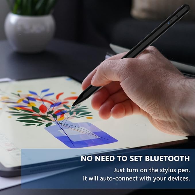 Stylus Pen for iOS&Android Touch Screens, Active Pencil for Samsung, Smart Digital Stylus Pens for Lenovo/Huawei/Vivo/Mi and Other Tablets, iPhone/Samsung/Google Pixel Smart Phones Drawing&Writing