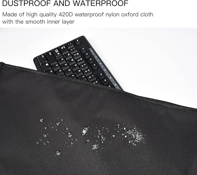 Keyboard Dust Cover for Universal Computer Keyboard, PC Bag Pouch Case for Full Size PC Mechanical Gaming Keyboards /108 Keys Keyboards/Logitech/iMac Magic Dust Cover(20.8 x 11 Inch)