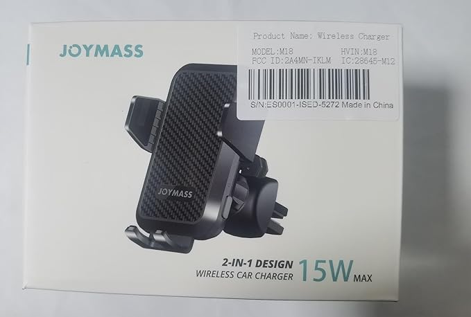 Wireless Car Charger, 15W Fast Charging Auto Clamping Car Charger Cell Phone Holder Mount Vent for iPhone 15 14 13 12 Mini Pro Max 11 XR XS X, Samsung Galaxy S23 Ultra S22 S21+ Note 20, etc